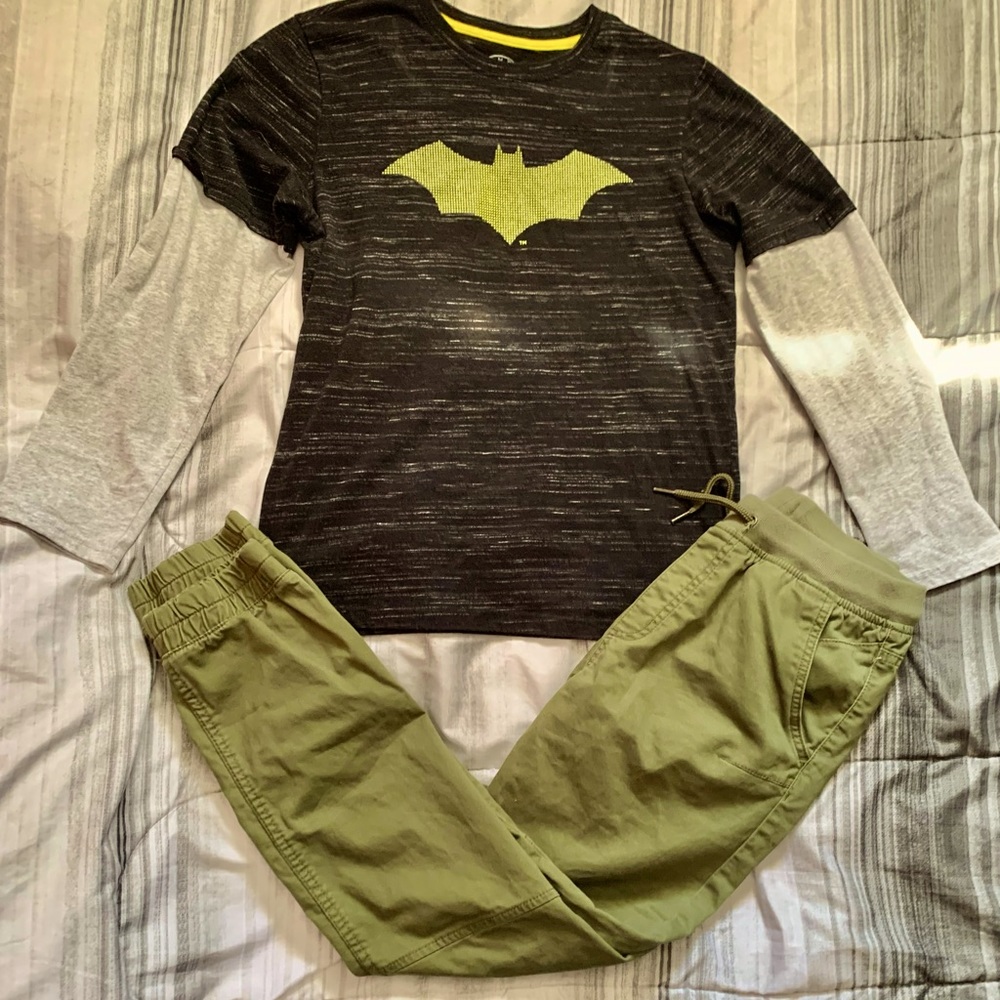 A pair of big boy’s top and jogger